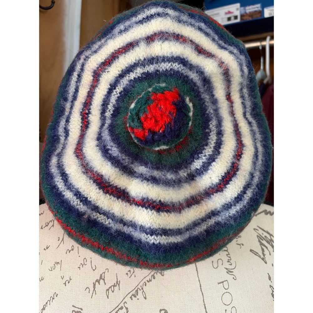 Dress MacDonald Pure New Wool Beret Unisex OS Multicolor Scottish Tam Hat Preppy - Picture 1 of 6